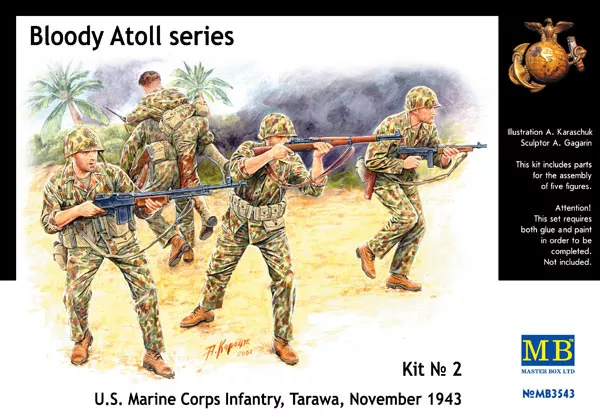 MasterBox - 'Bloody Atol' U.S. Marine Corps Infantry